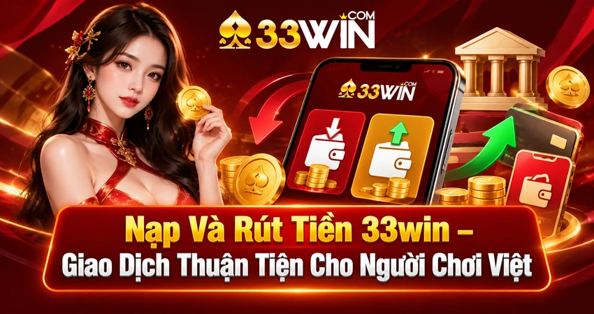 Nạp Và Rút Tiền 33win – Giao Dịch Thuận Tiện Cho Người Chơi Việt